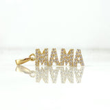 Pendant MOM 1.1gr / 2.5cm / White Zircons Yellow Gold ©