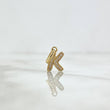 Pendant K Silhouette 0.65gr / 2.1cm-White Zirconia 18K Yellow Gold *