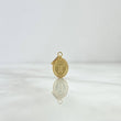 Pendant Oval T Letter 0.55gr / 1.8cm / Yellow Gold Stamped ©