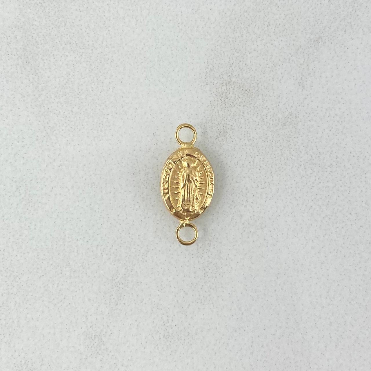 Charm Virgen Guadalupe 0.25gr / 1.4cm / Stamped | Yellow Gold ©