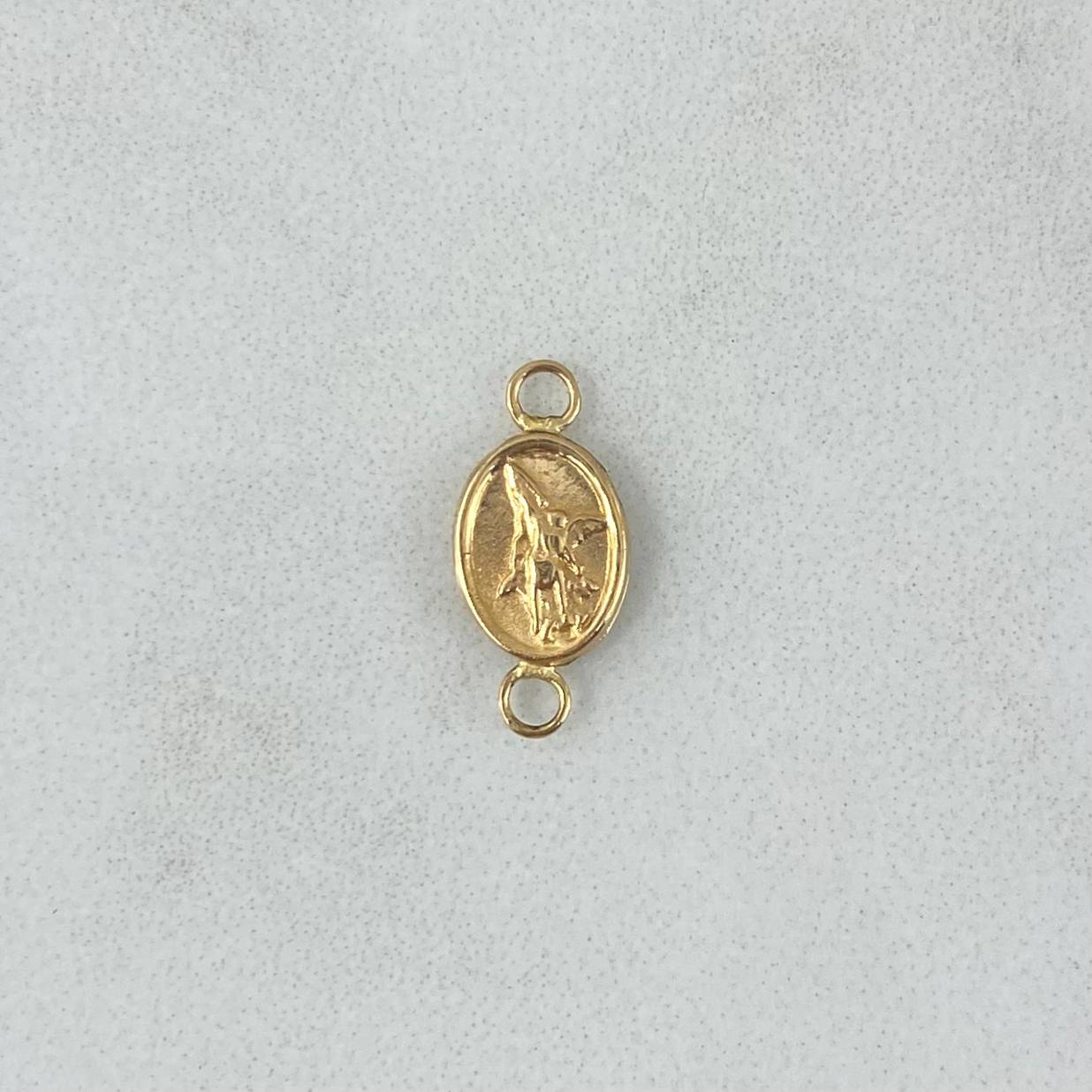 Charm San Miguel Arcángel 0.2gr / 1.3cm / Matte Yellow Gold