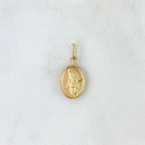 Dije San Miguel Arcangel 0.55gr / 2cm / Mate Troquelado Oro Amarillo ©