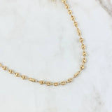 Rustic Chain GC 5x1 13.9gr / 60cm / 5mm Grooved Cylinder Yellow Gold