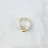 Classic Ring 1.8gr / T2 / Red Zircon Yellow Gold