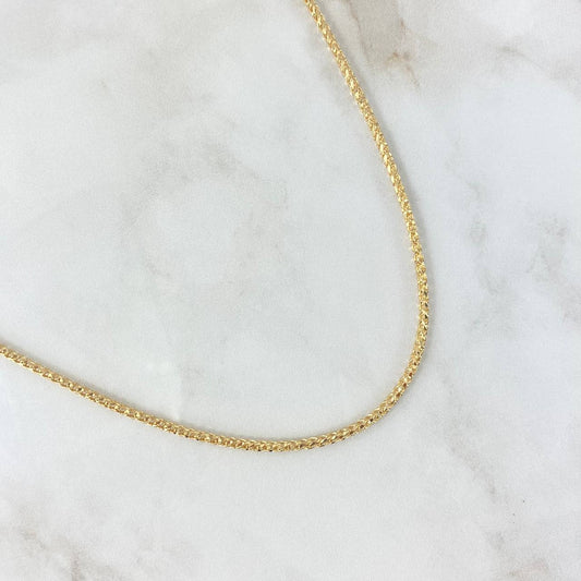 Franco Chain 23.8gr / 60cm / 2.5mm Diamond Cut Yellow Gold +4