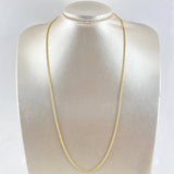 Cadena Militar 10gr / 60cm / 2mm Bola Lisa Oro Amarillo +3