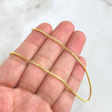 Cadena Veneciana 4.8gr / 45cm / 1.7mm Oro Amarillo +3 18K *