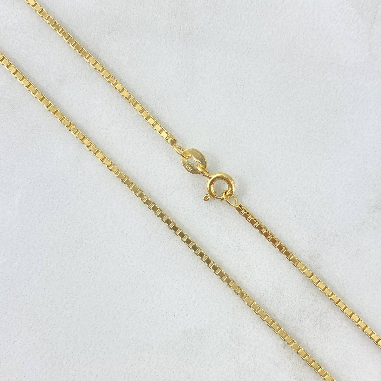 Cadena Veneciana 9.25gr / 60cm / 2mm Oro Amarillo +3 18K *