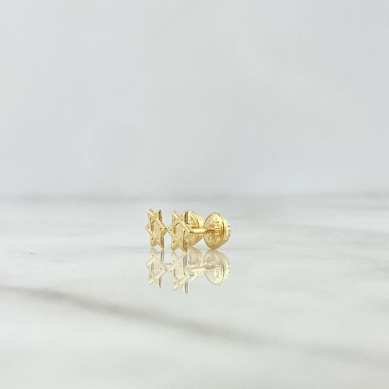 Stud Earrings Star of David 0.6gr / 18K Gold *