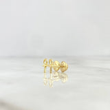 Stud Earrings Cross Angel 0.6gr / 6.5mm Yellow Gold ©