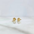 Stud Earrings Lightning 0.5gr / 6mm Diamond Cut 18K Gold