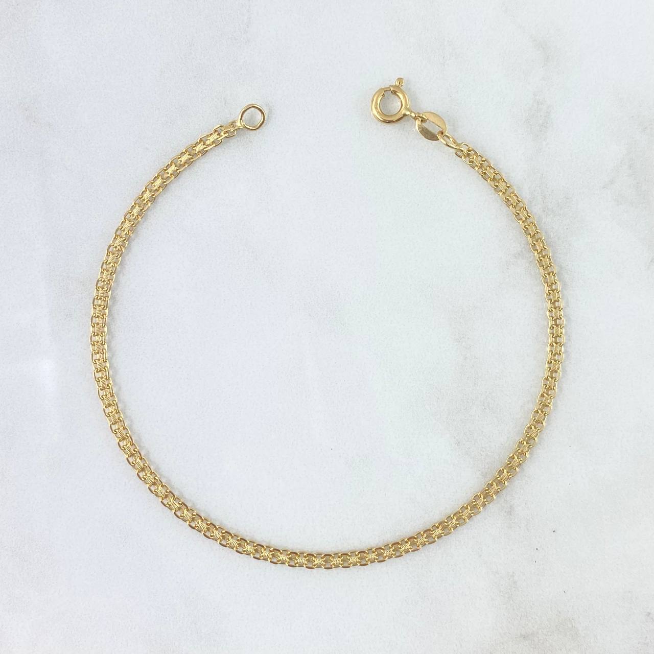 Pulso Chino 2.45gr / 7 1/2 in / 2.3mm Oro Amarillo 18K *