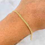 Pulso Chino 2.45gr / 7 1/2 in / 2.3mm Oro Amarillo 18K *