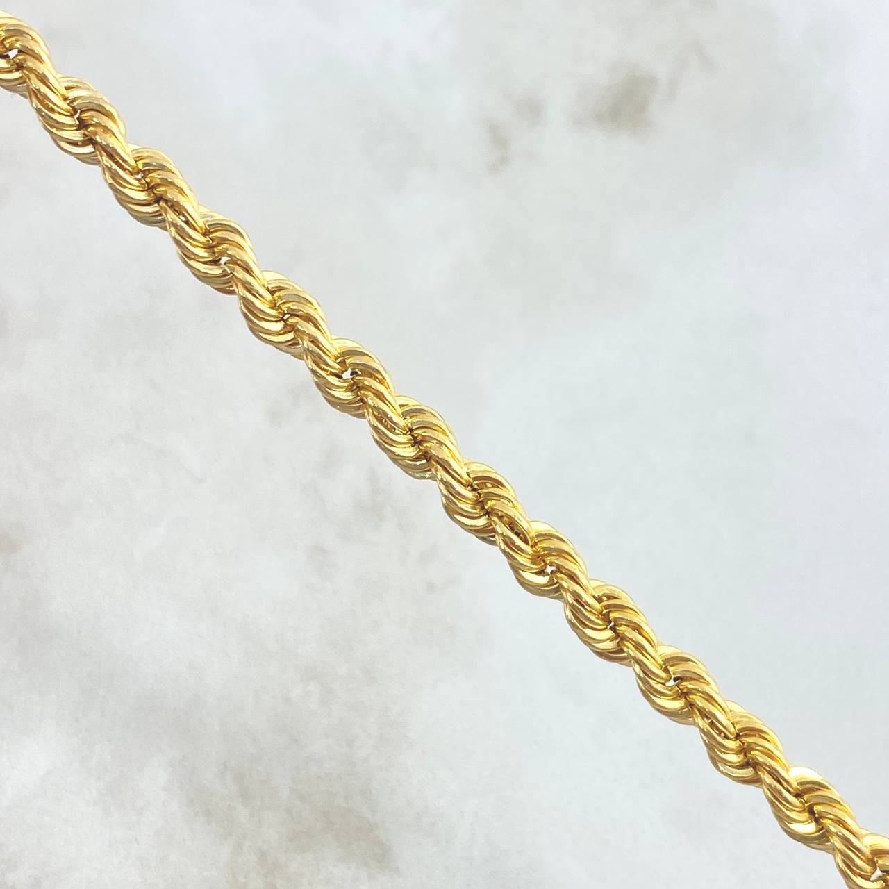 Rope Bracelet 5gr / 20cm / 4.3mm Yellow Gold +3 18K