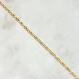 Pulso Chino 1.25gr / 7 1/2 in / 1.5mm Oro Amarillo +1 18K