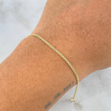 Pulso Chino 1.2gr / 7 1/2 in / 1.4mm Oro Amarillo 18K *