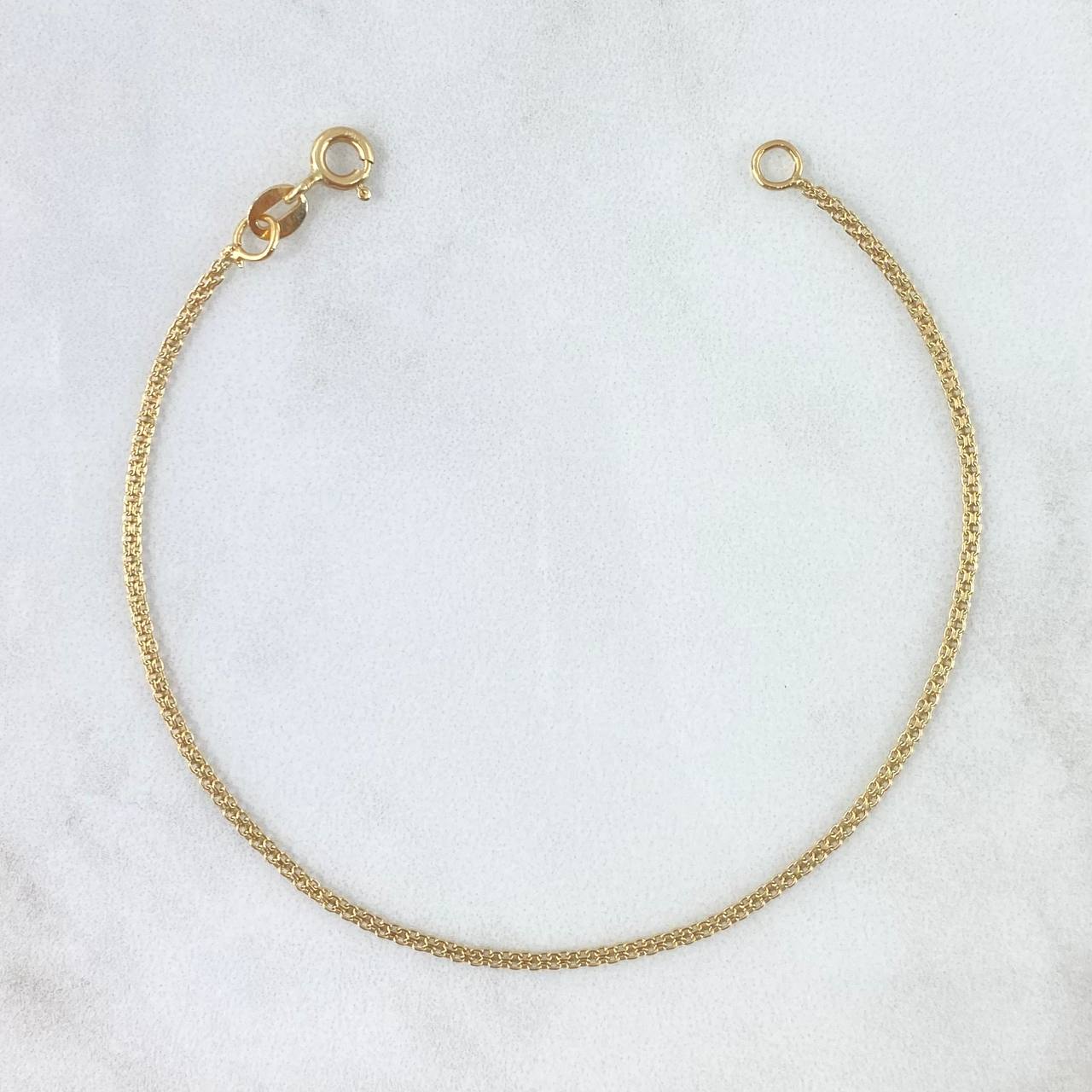 Pulso Chino 1.25gr / 7 1/2 in / 1.5mm Oro Amarillo +1 18K