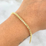 Pulso Veneciano 4.25gr / 20.5cm / 3mm Oro Amarillo +3