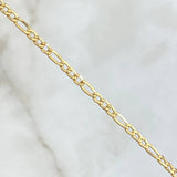 Figaro Bracelet 1.45gr / 19.5cm / 2.5mm Yellow Gold +1 18K ©