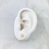 Stud Earrings Fungus 0.9gr / 6mm Yellow Gold