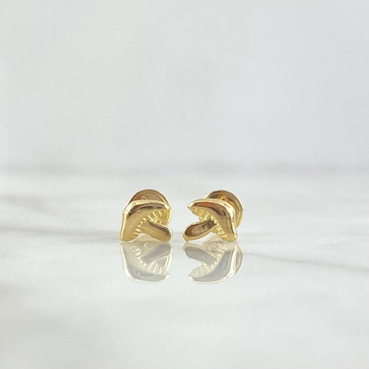 Stud Earrings Fungus 0.9gr / 6mm Yellow Gold