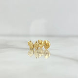 Topos Mano Hamsa 0.55gr / 7mm Texturizada Oro Amarillo 18K *