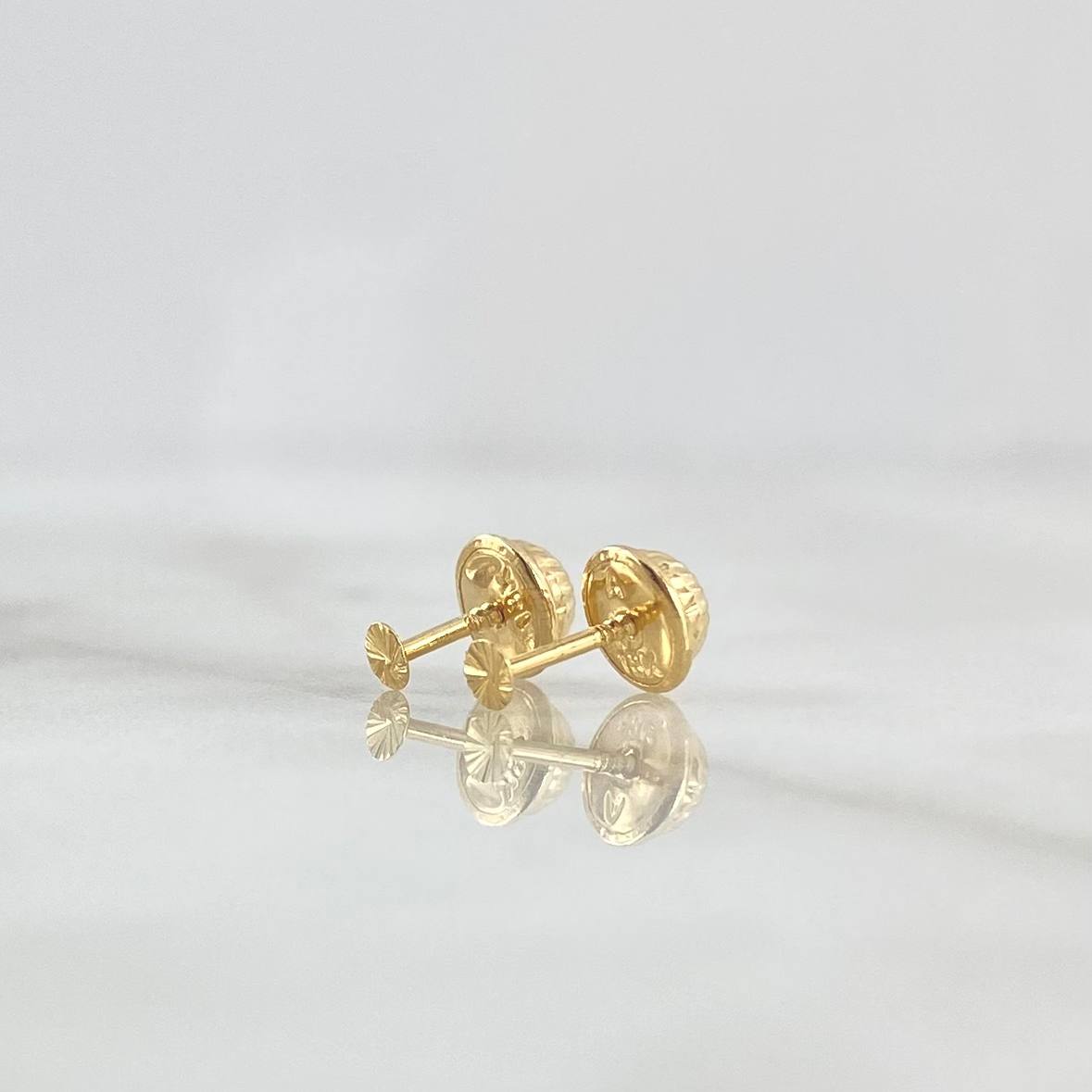 Topos Circulo 0.35gr / 3mm Diamantados Oro Amarillo 18K ©
