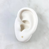 Topos Circulo 0.35gr / 3mm Diamantados Oro Amarillo 18K ©