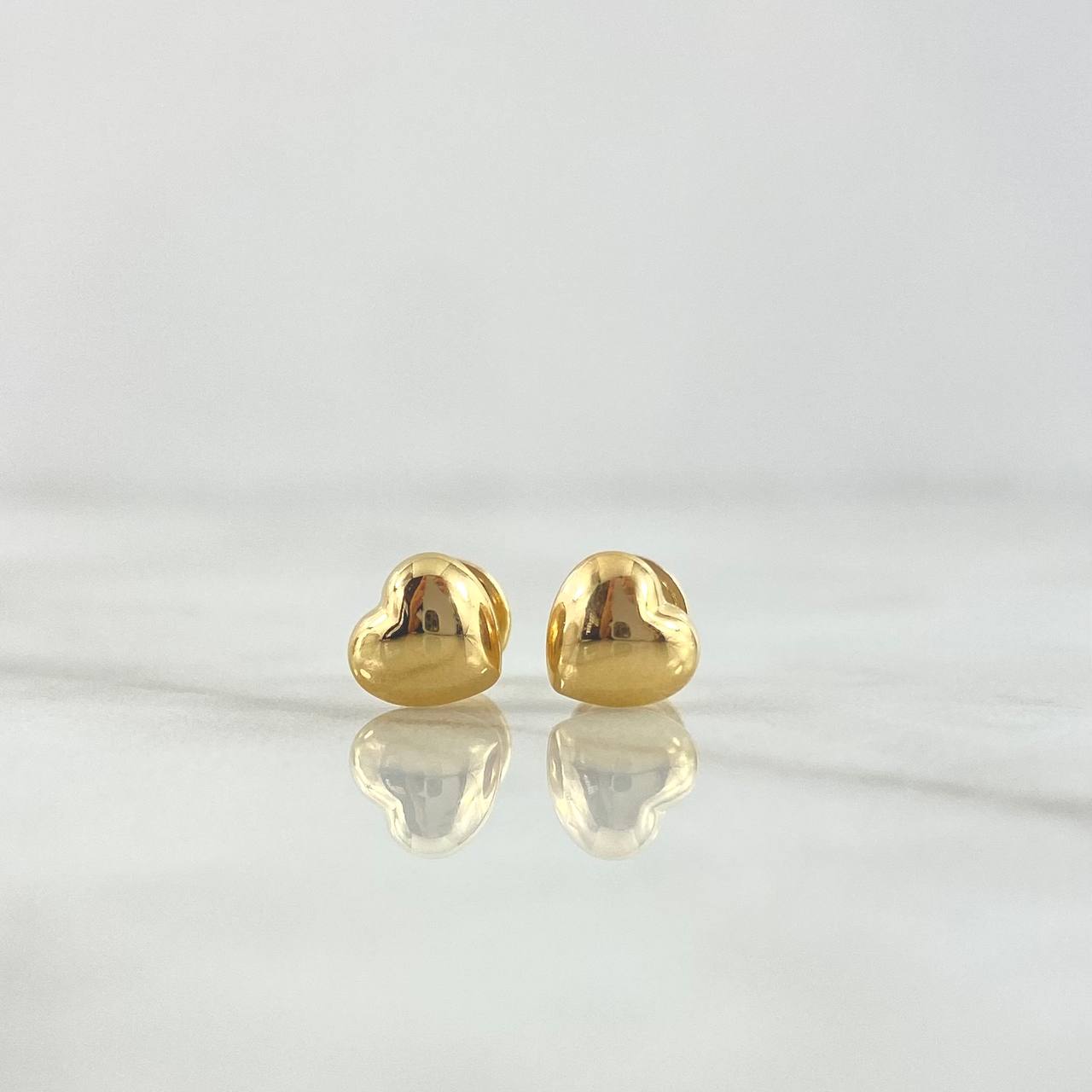 Topos Corazones 0.65gr / 6mm (Globo) Lisos Oro Amarillo 18K