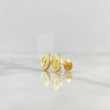 Topos San Benito 0.8gr / 8mm Oro Amarillo 18K *