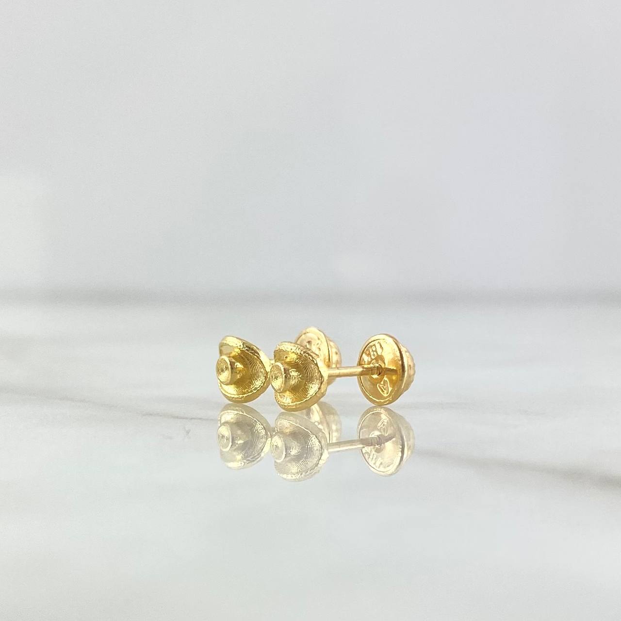 Stud Earrings Hat 0.9gr / 7mm Yellow Gold