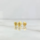 Stud Earrings Hat 0.9gr / 7mm Yellow Gold