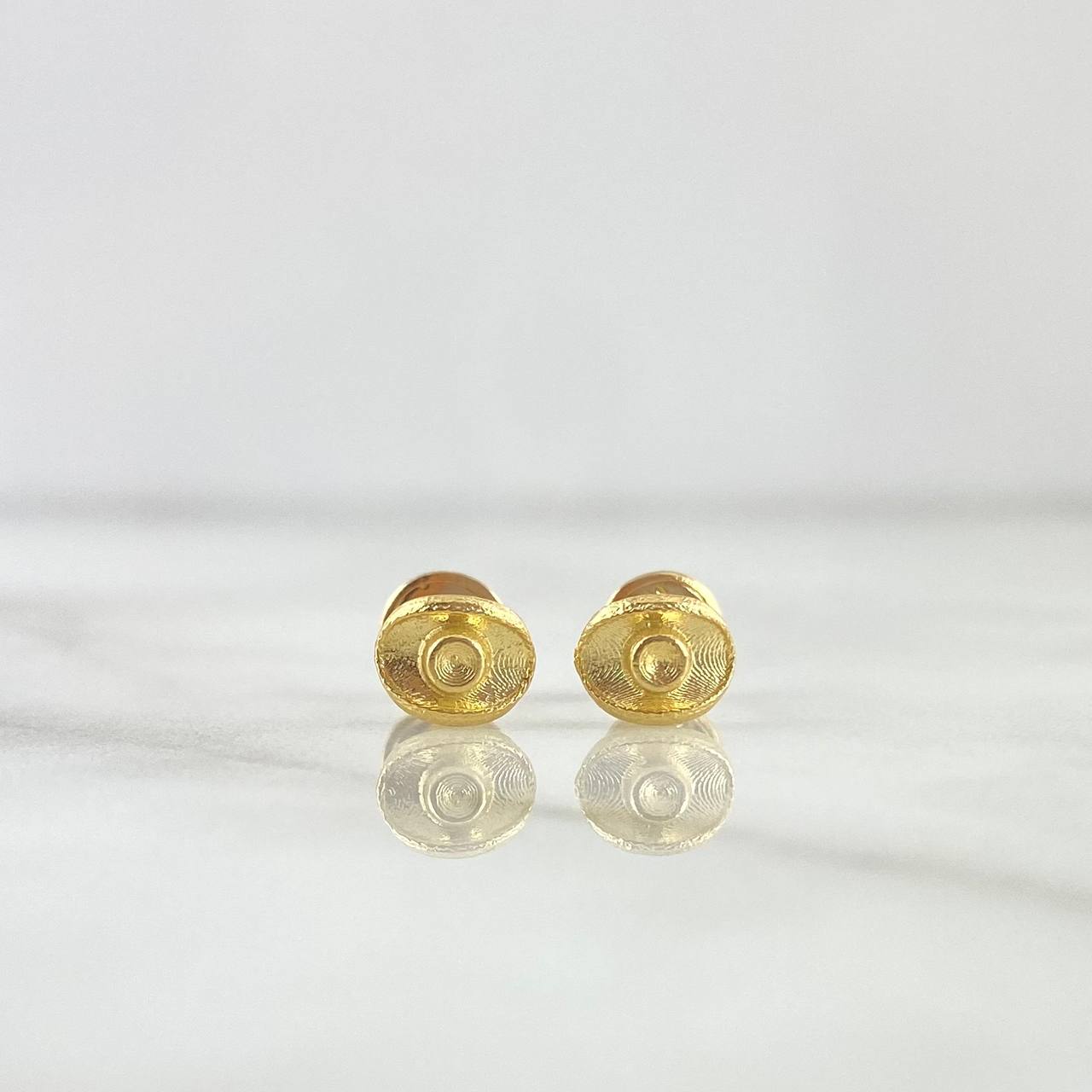 Stud Earrings Hat 0.9gr / 7mm Yellow Gold