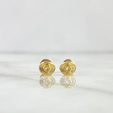 Stud Earrings Hat 0.9gr / 7mm Yellow Gold
