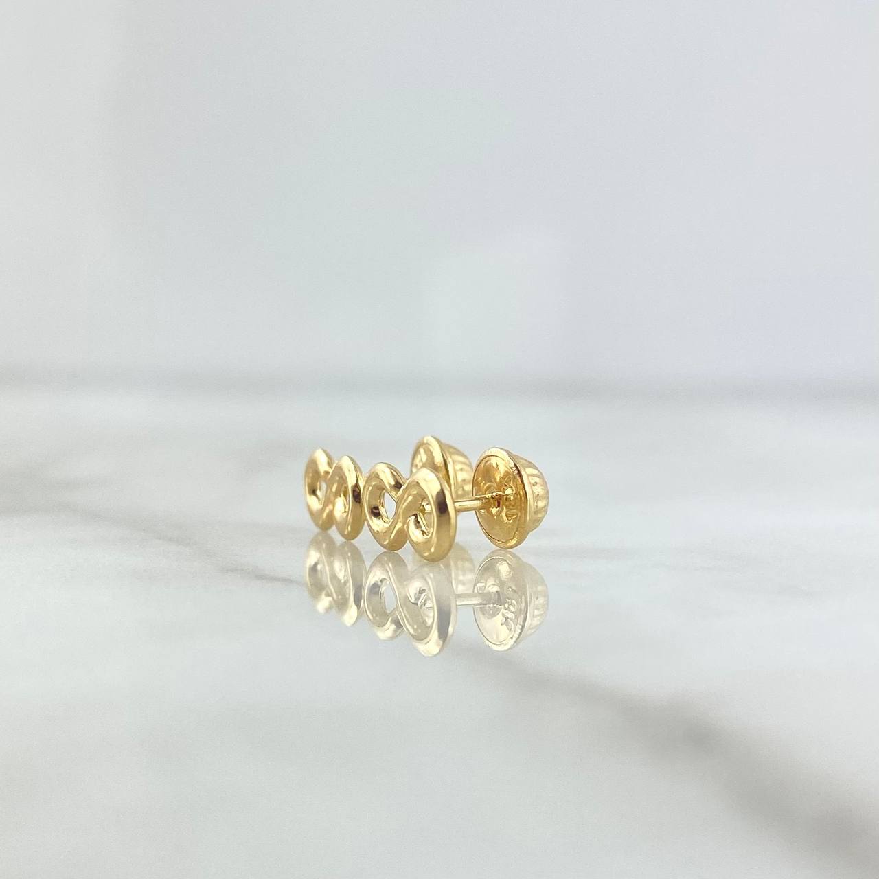 Topos Infinito 0.75gr / 1cm / Lisos Oro Amarillo 18K ©