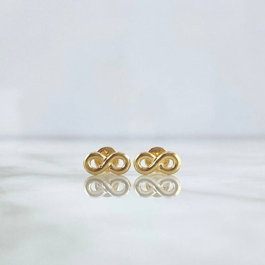 Infinity Stud Earrings 0.65gr / 18K Gold ©