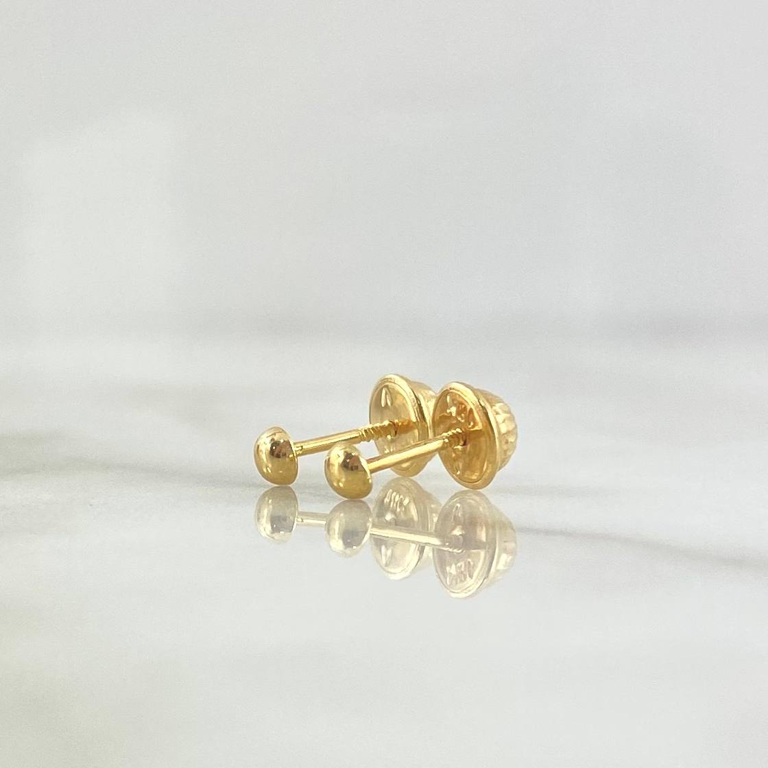 Smooth Ball Stud Earrings 0.4gr / 18K Gold