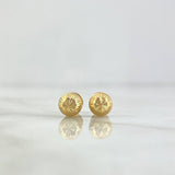 Topos Bola 0.9gr / 7mm Diamantados Oro Amarillo 18K