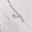 Pendant Queen 1.15gr / 2cm / White Zirconia Yellow Gold &