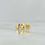 Topos Corazón 0.65gr / 6mm Oro Amarillo 18K ©