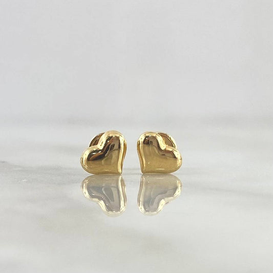 Stud Earrings Heart 0.65gr / 6mm Yellow Gold 18K *
