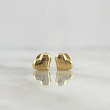 Stud Earrings Heart 0.65gr / 6mm Yellow Gold 18K