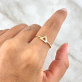 Triangle Silhouette Ring 1.9gr / T6/1/2 / Yellow Gold