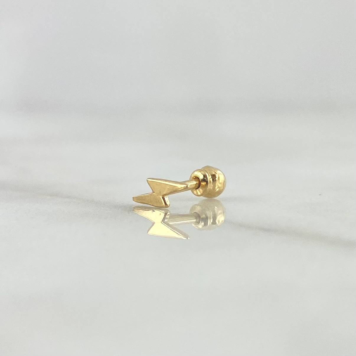 Piercing Lightning 0.3gr / 1cm / Bead Thread Yellow Gold 18K (Jewel) *