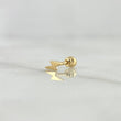 Piercing Lightning 0.3gr / 1cm / Bead Thread Yellow Gold 18K (Jewel) *