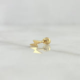 Piercing Lightning 0.3gr / 1cm / Bead Thread Yellow Gold 18K (Jewel) *