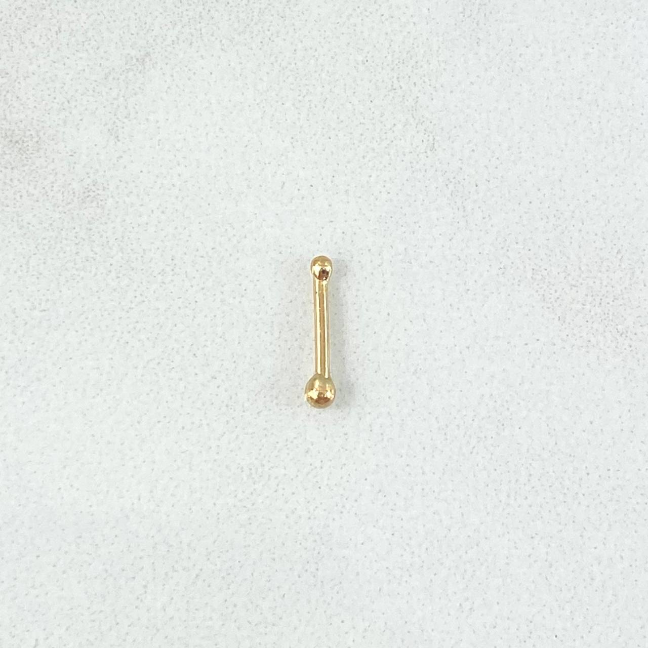 Spark Bead Piercing 0.15gr / 1cm / Nac.Esp. 18K Gold ©