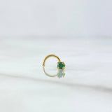 Curved Four-Claw Spark Piercing 0.15gr / 1cm / Nac.Esp. 18K Gold