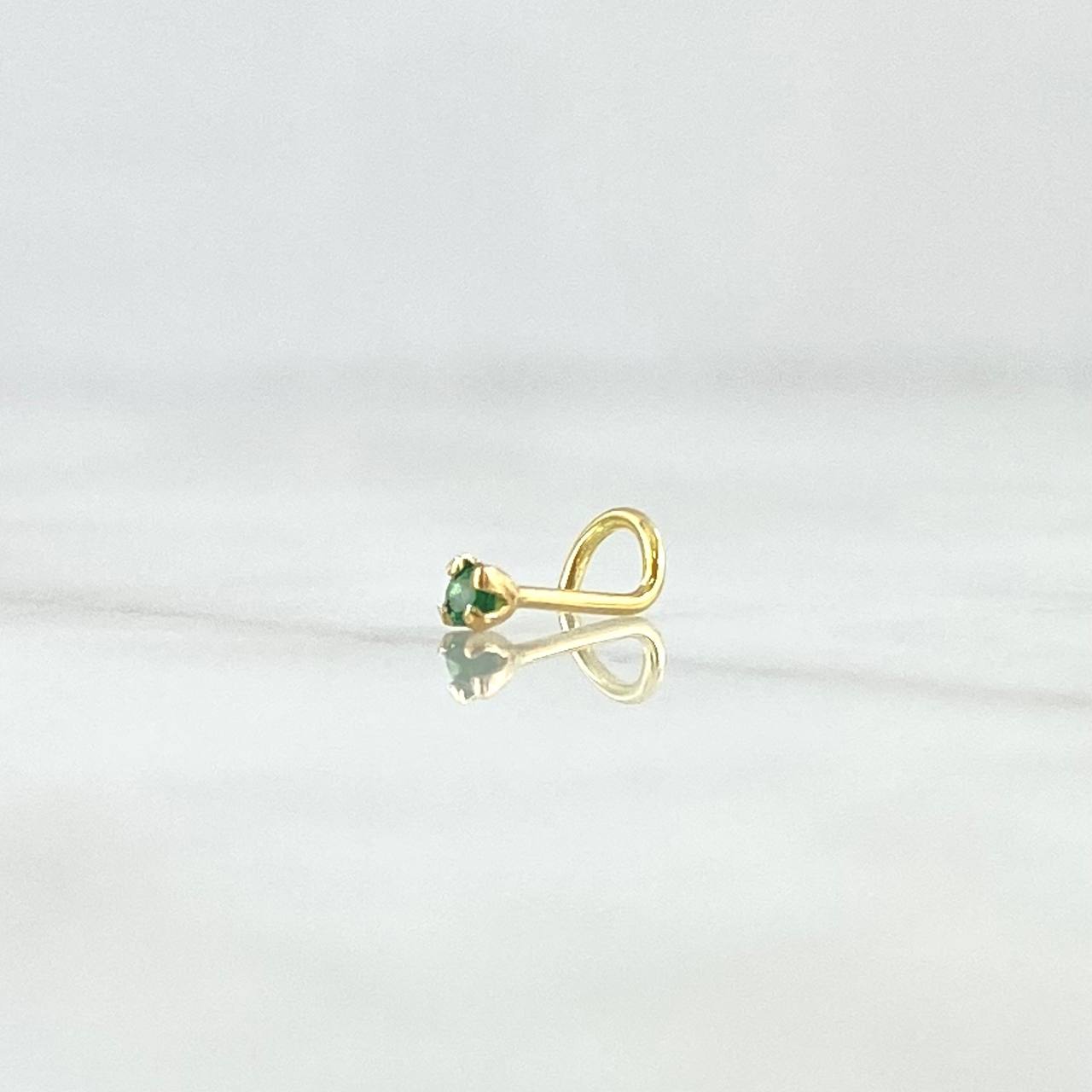 Curved Four-Claw Spark Piercing 0.15gr / 1cm / Nac.Esp. 18K Gold
