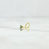 Curved Four-Claw Spark Piercing 0.15gr / 1cm / Nac.Esp. 18K Gold